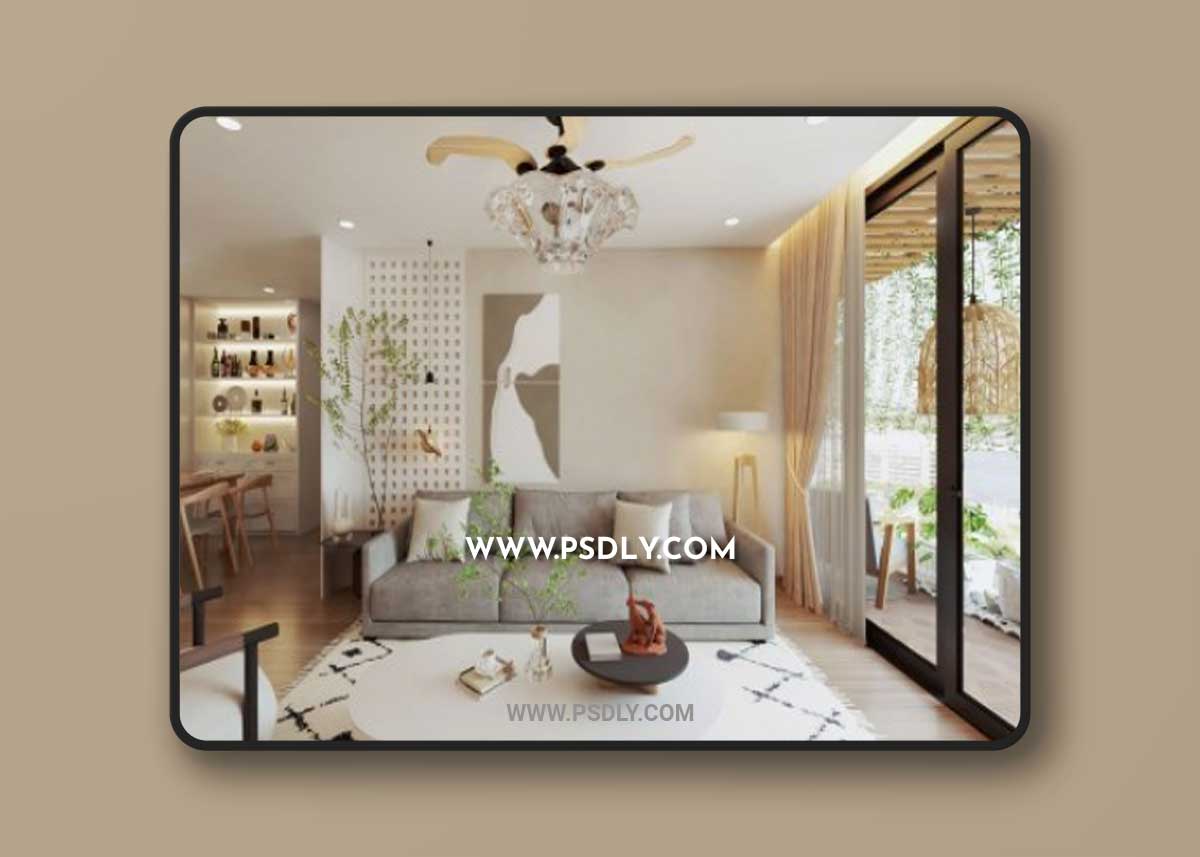 Sketchup Living Room Interior by Le Tien Dung 3D Model