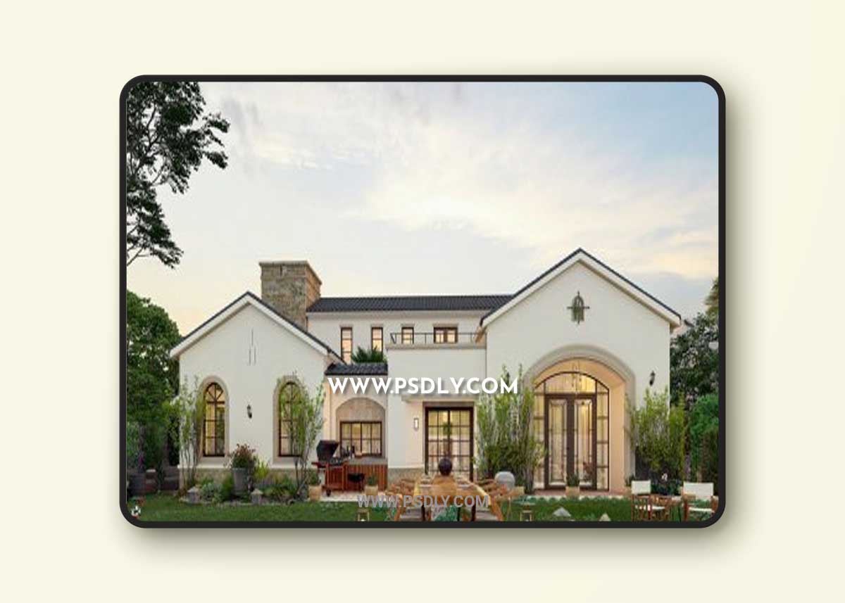 Sketchup Villa Exterior By Pham Dinh Kham 3D Model