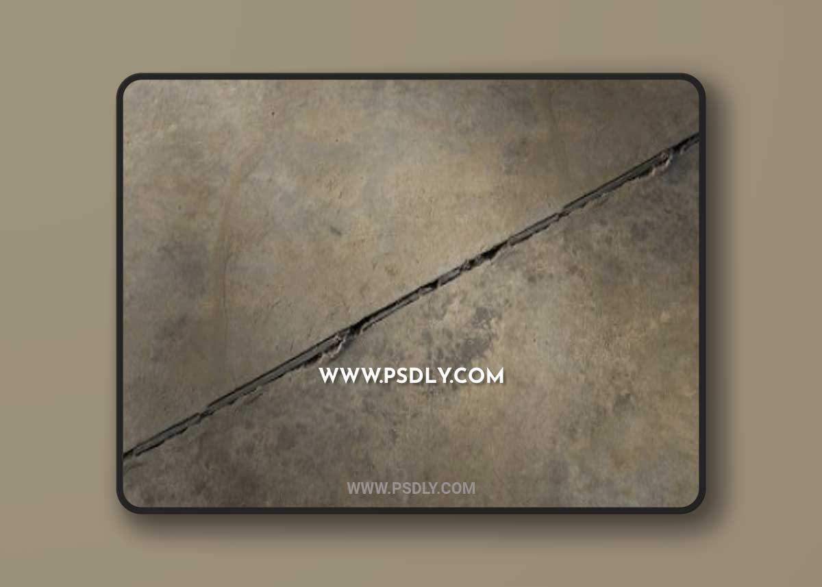 Smooth concrete 02 PBR Material 3D Model