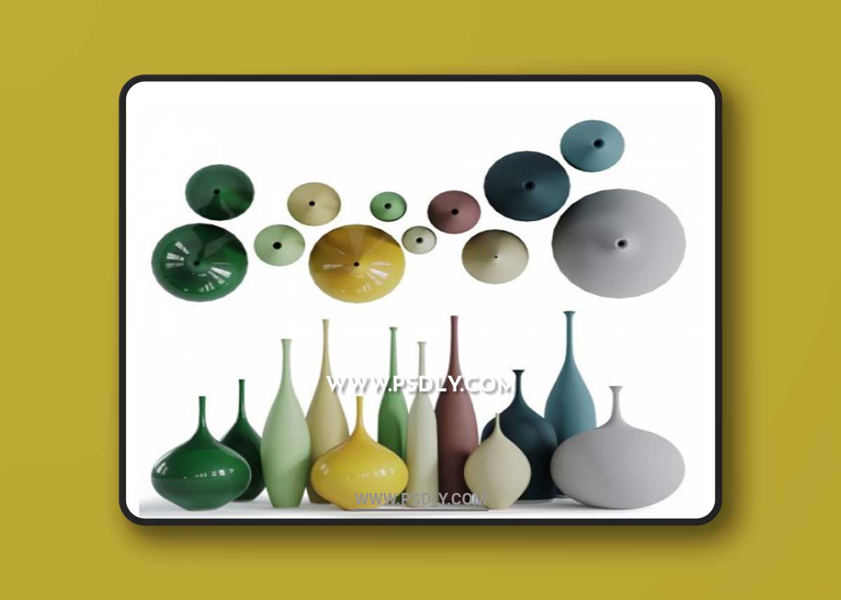 Sophie Cook Porcelain _ 12 Pieces 3D Model