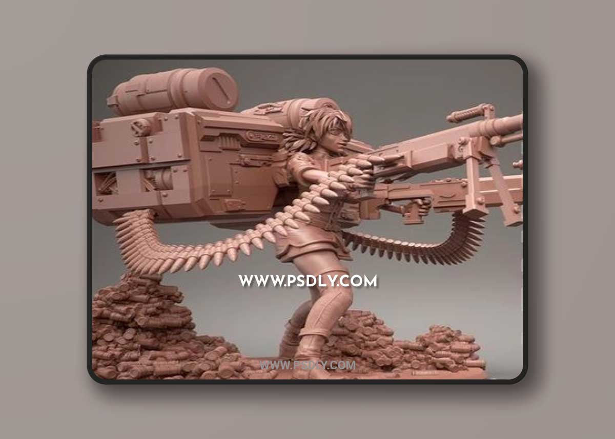 Vampire Soldier Pose One 3D STL