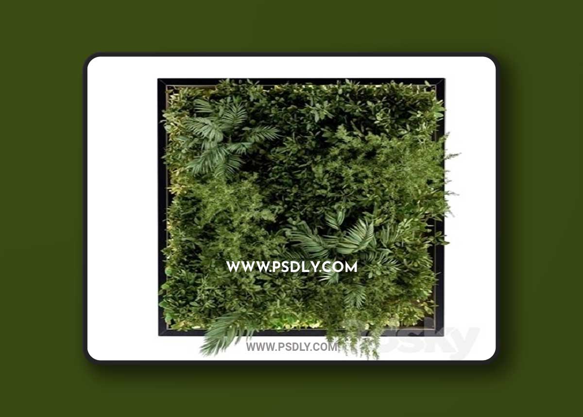 Vertical Garden Metal Frame – Wall Decor 3D Model