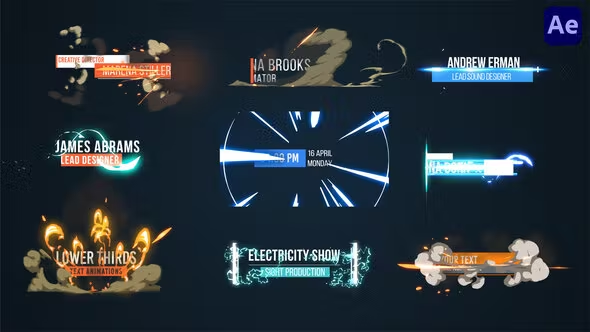 Videohive 2D FX Cartoon Titles & Lower thirds [After Effects] 38214489