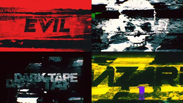 Videohive Dark Tape Title Opener 25443054