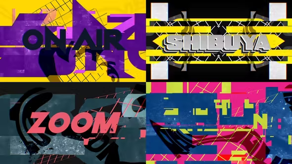 Videohive Early 90s Music TV Title Opener (8 Pack) 25509467