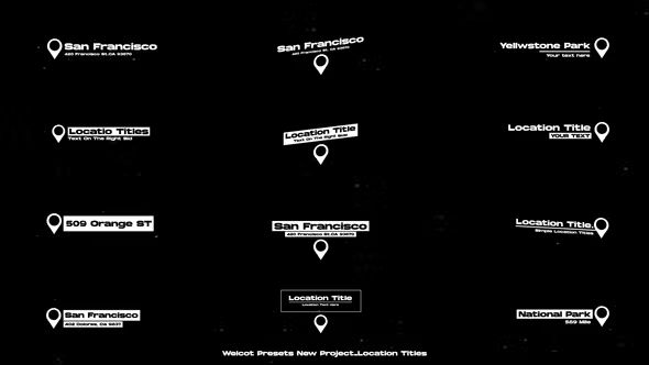 Videohive Location Titles| After Effects 38177269