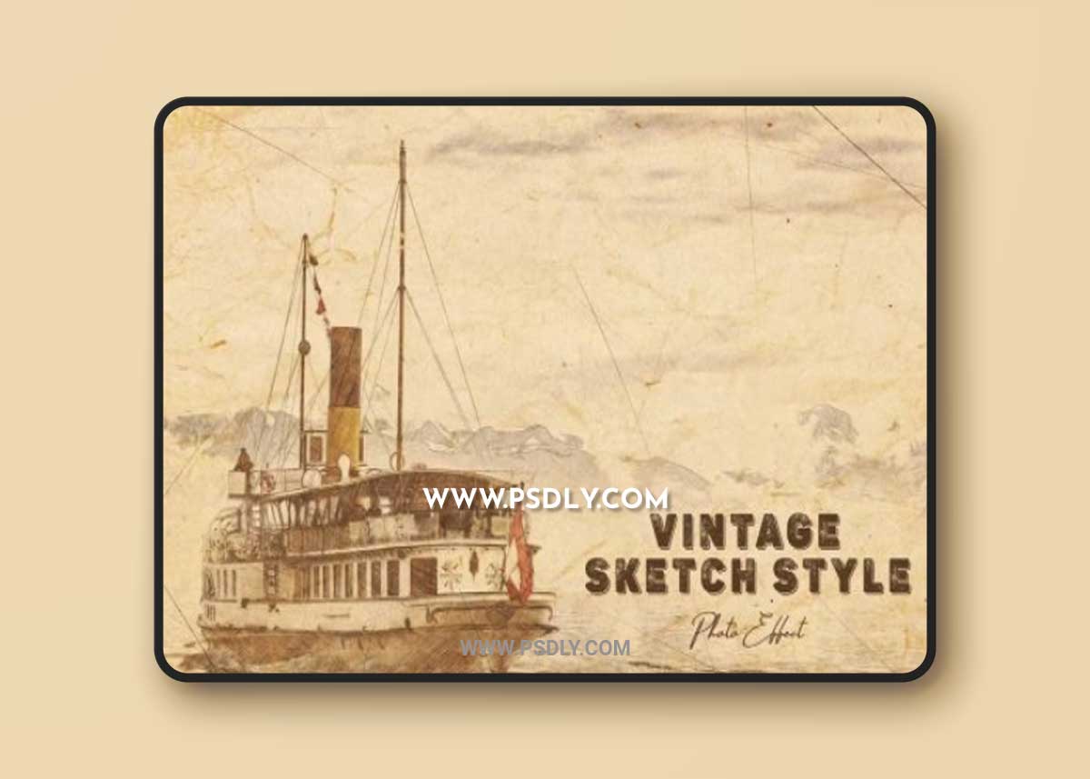 Vintage Sketch Style Photoshop Action