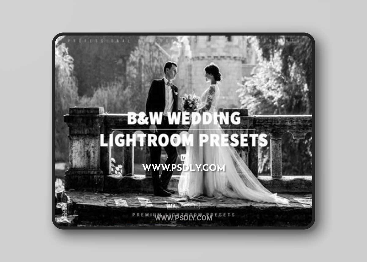 10 B&W Wedding Lightroom Presets