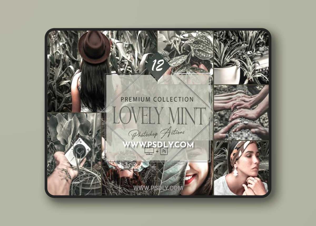 12 Lovely Mint Photoshop Actions, Spring