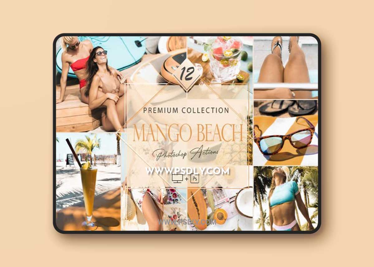 12 Photoshop Actions, Mango Beach Ps