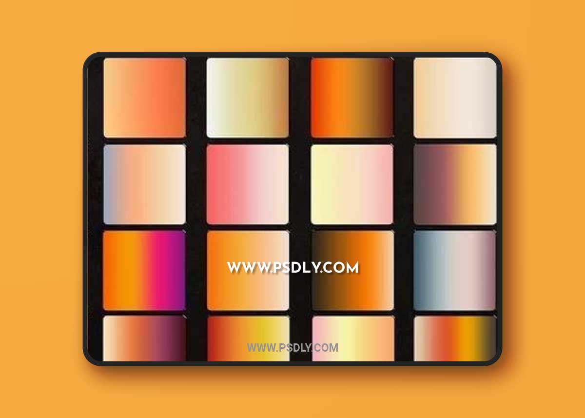 24 Warm Gradients Photoshop Actions M6LYAGL