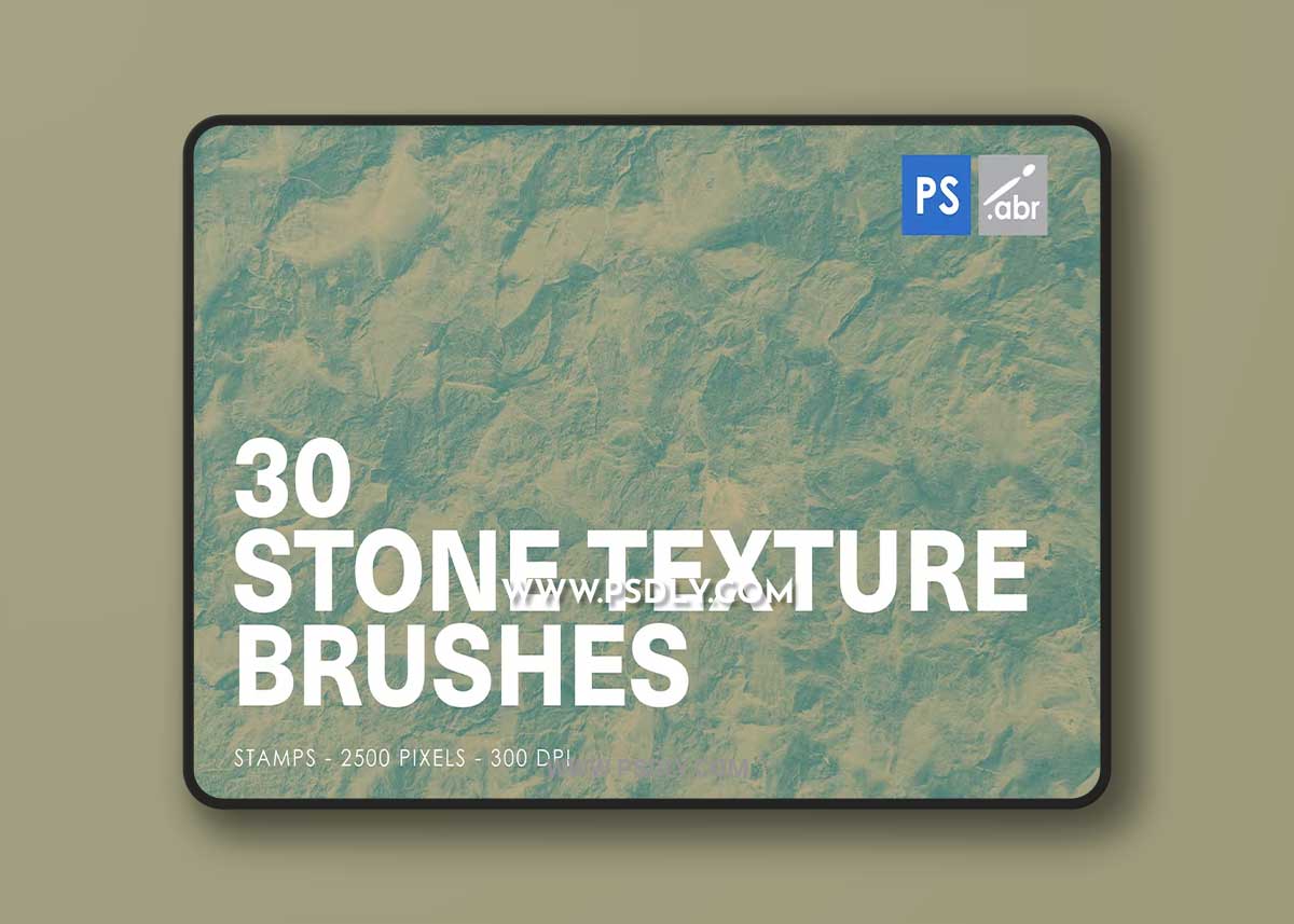 30 Stone Texture Photoshop Brushes XN8Q6K2