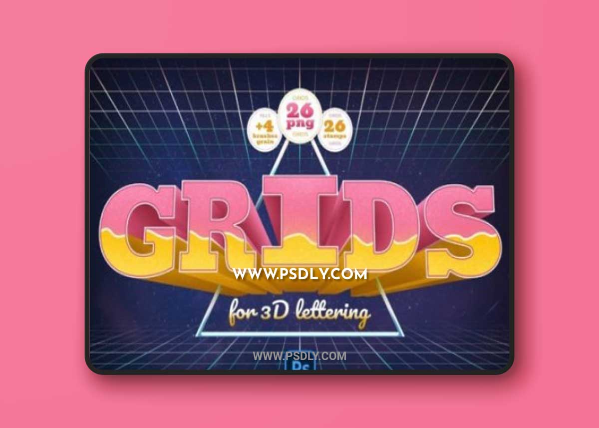 3D Lettering Grids and Brushes