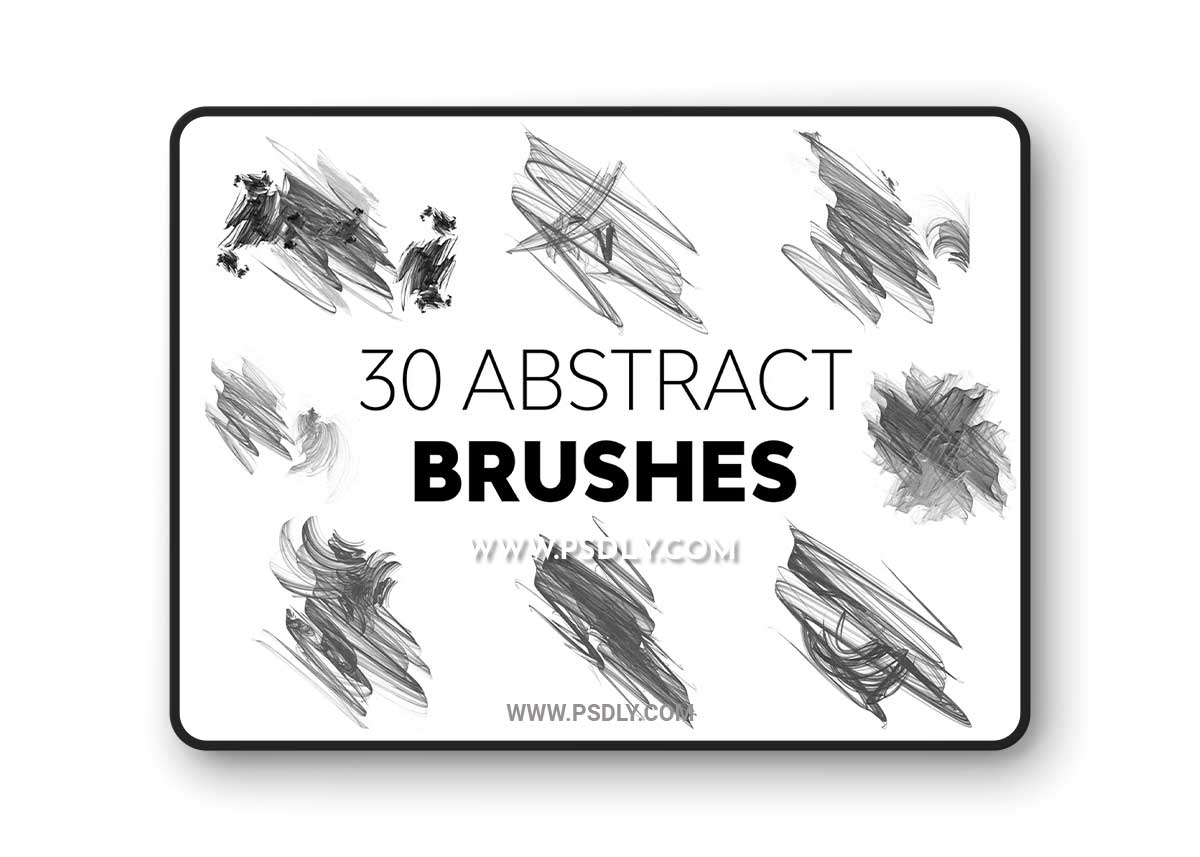 Abstract Brush Strokes Brushes BN9976C
