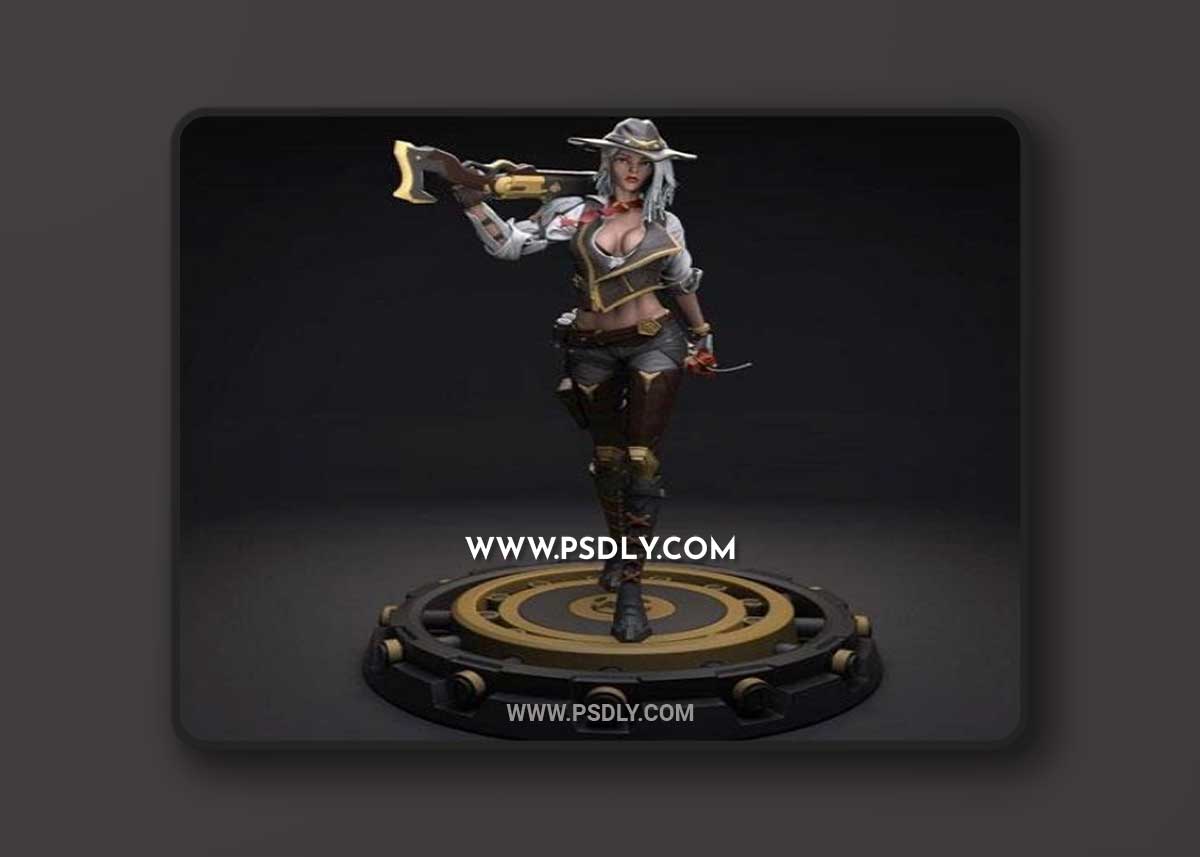 Ashe - Overwatch 3D STL 3D Model