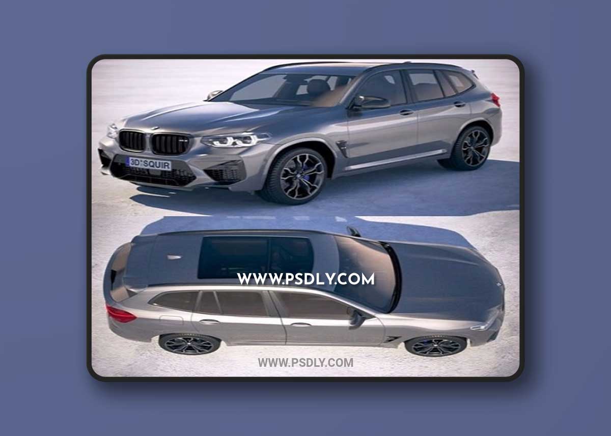 BMW X3M Competition 2020 3D Model