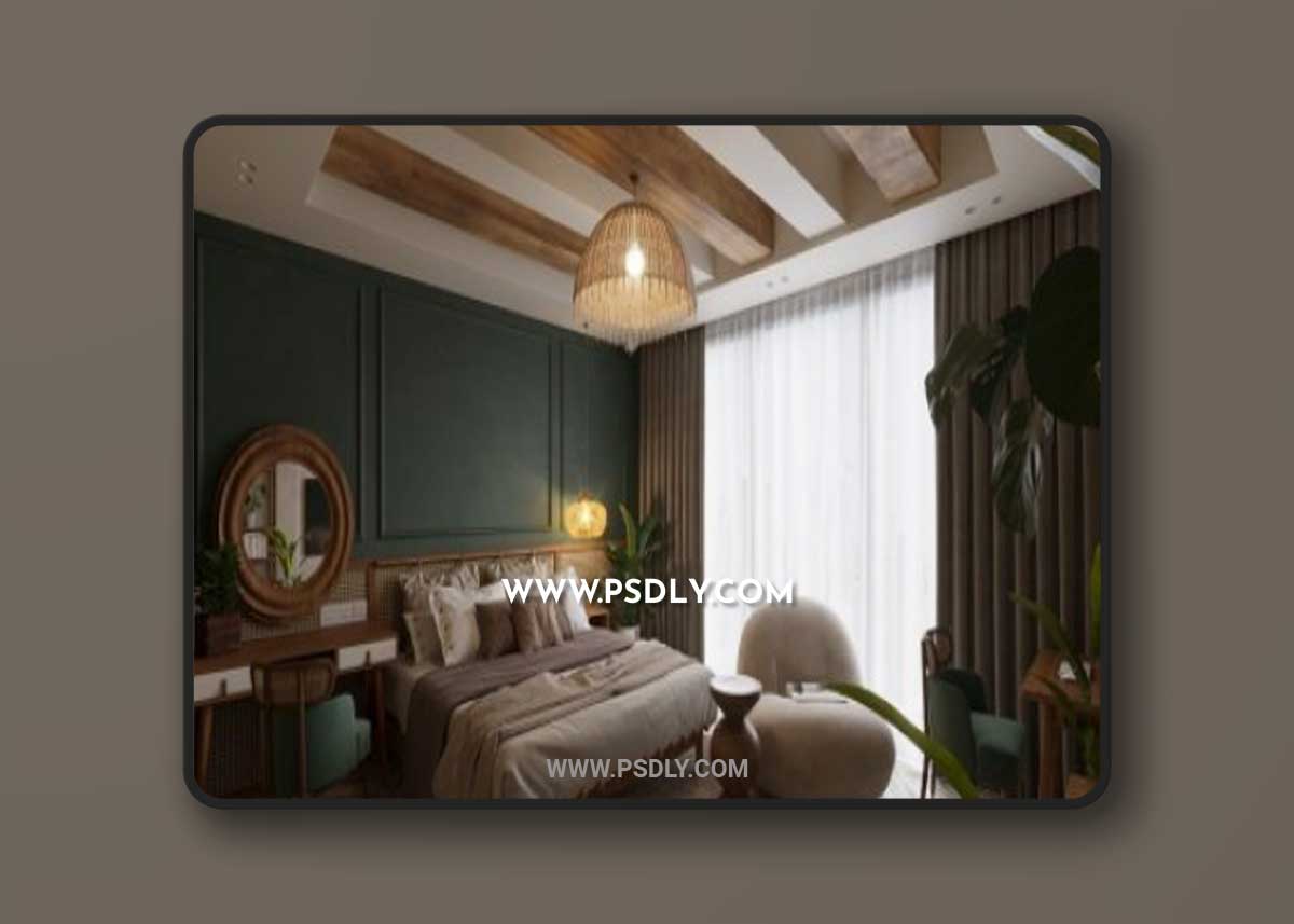 Bedroom Interior By Tran Tien Viet 3D Model