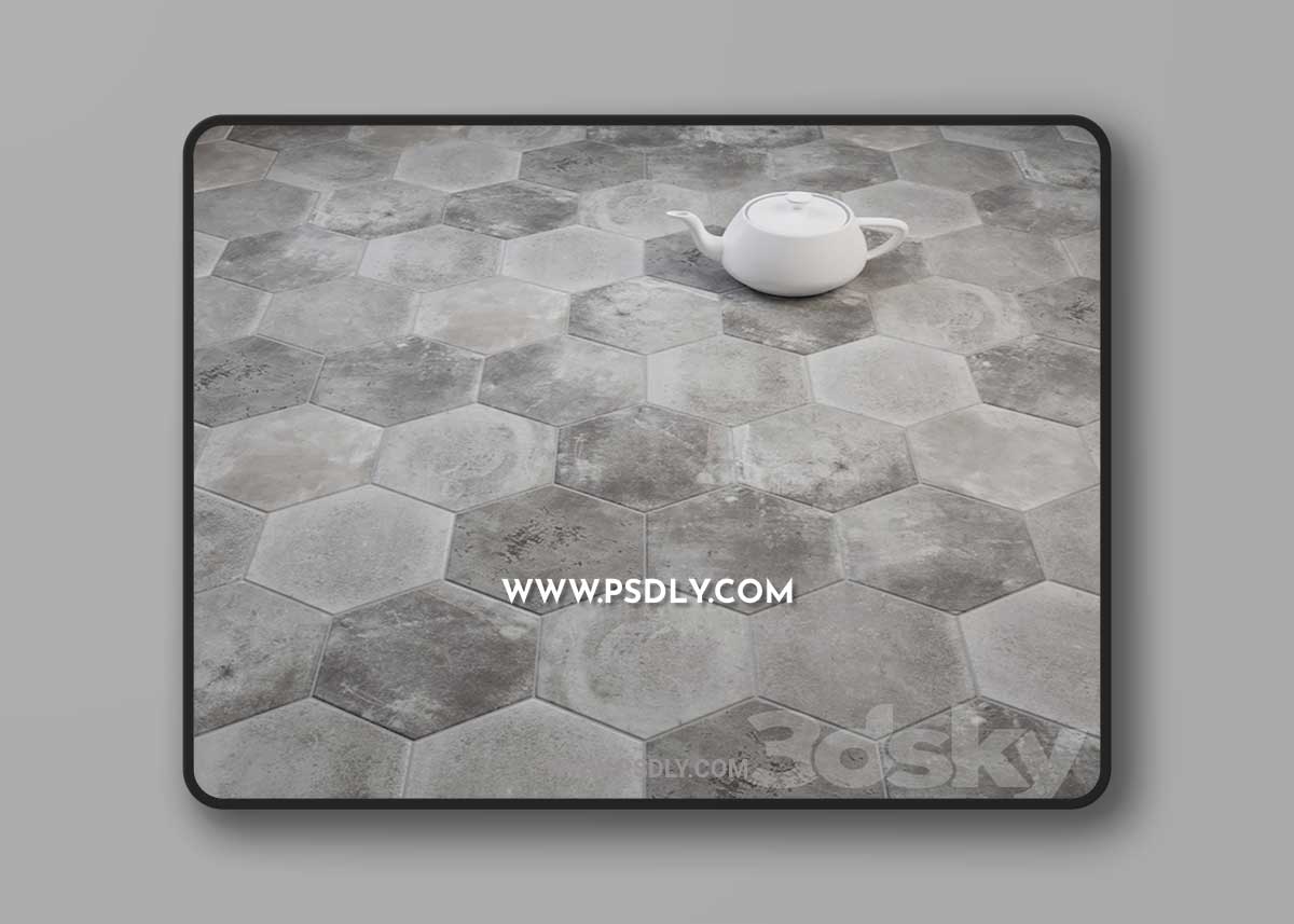 CIR Miami Esagona Dust Gray (Ex Polvere) Tile Set