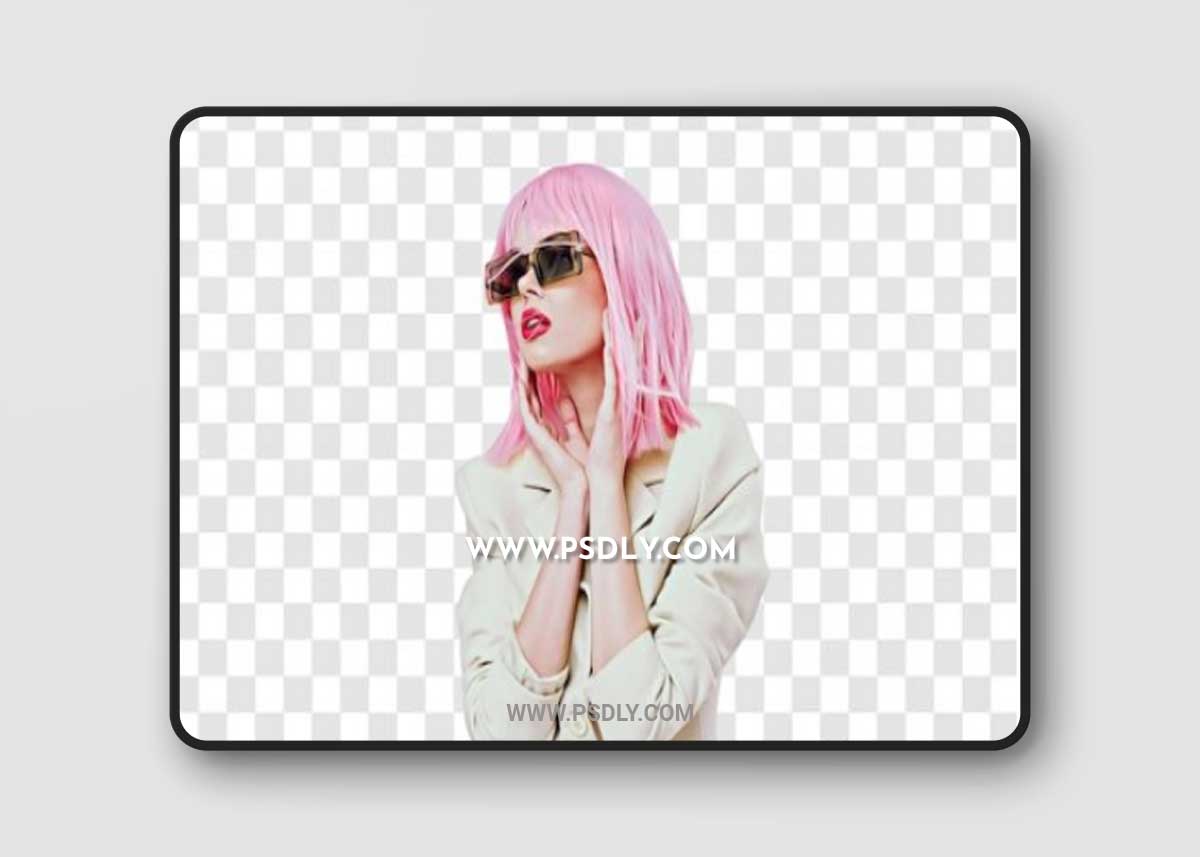 Different women Cut out PSDs 3D Model