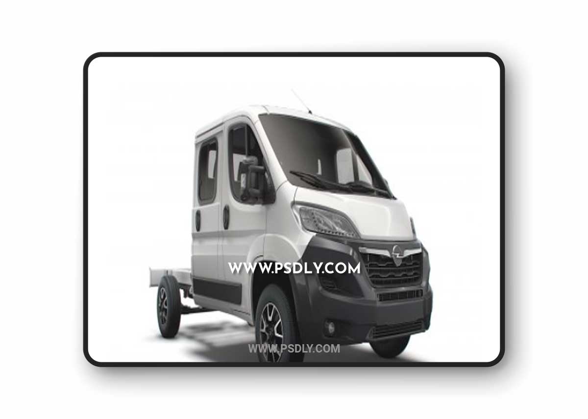 Cgtrader - Opel Movano Chassis Truck Crew Cab 3450 WB 2022