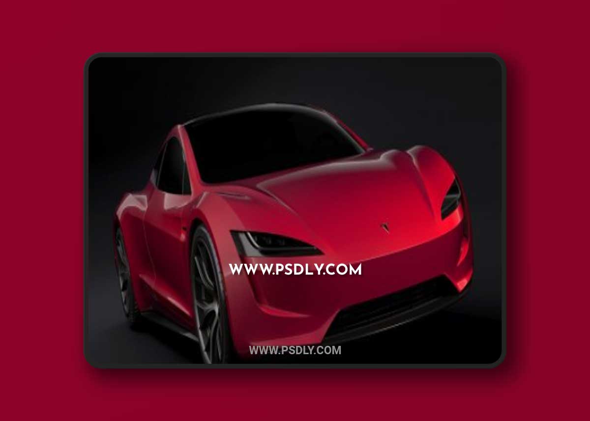 Cgtrader - Tesla Roadster 2020 3D Model