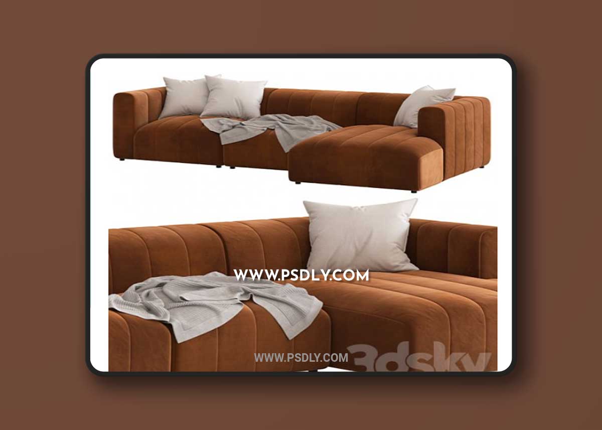 Coco Republic Oregon Modular Sofa2 3D Model