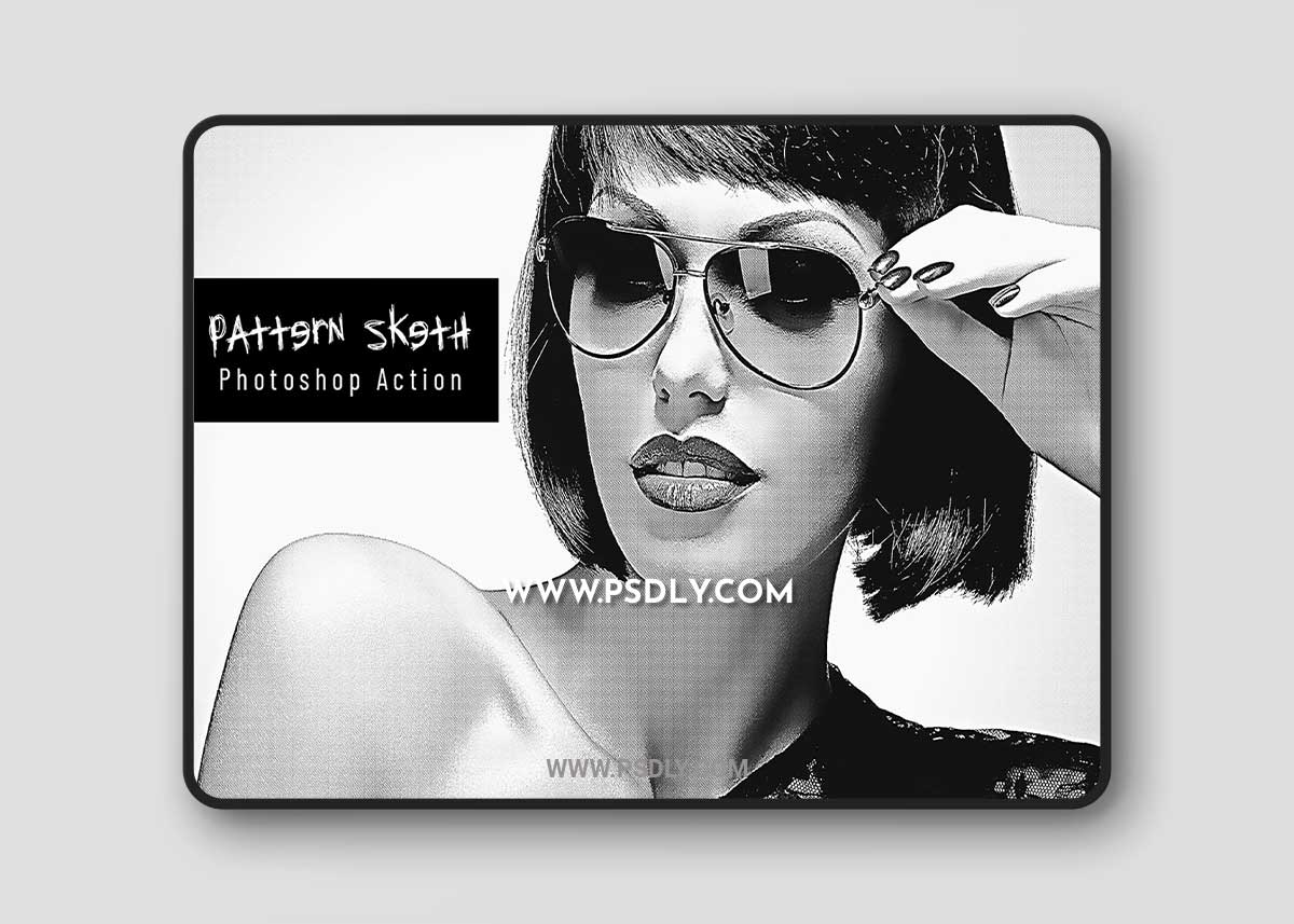 CreativeMarket - Pattern Sketch Photoshop Action 7377267