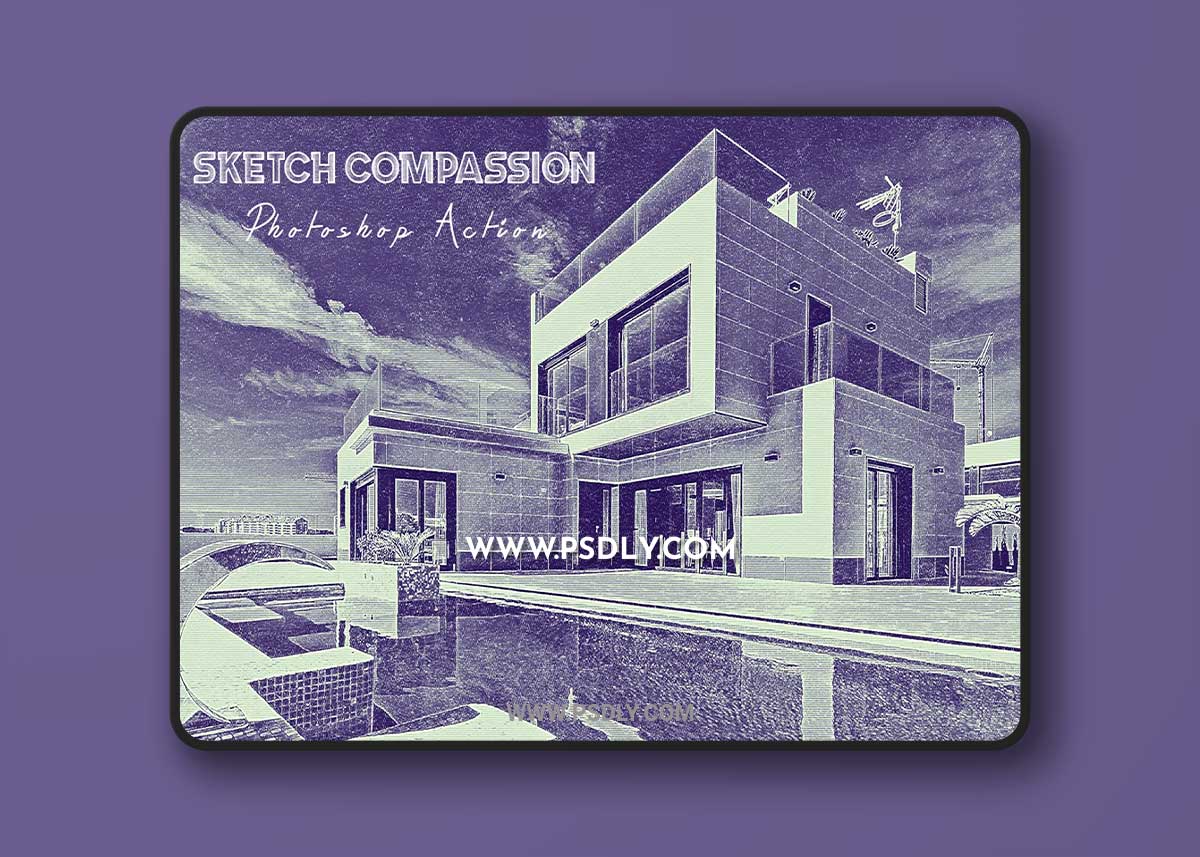 CreativeMarket - Sketch Compassion Photoshop Action 7371996