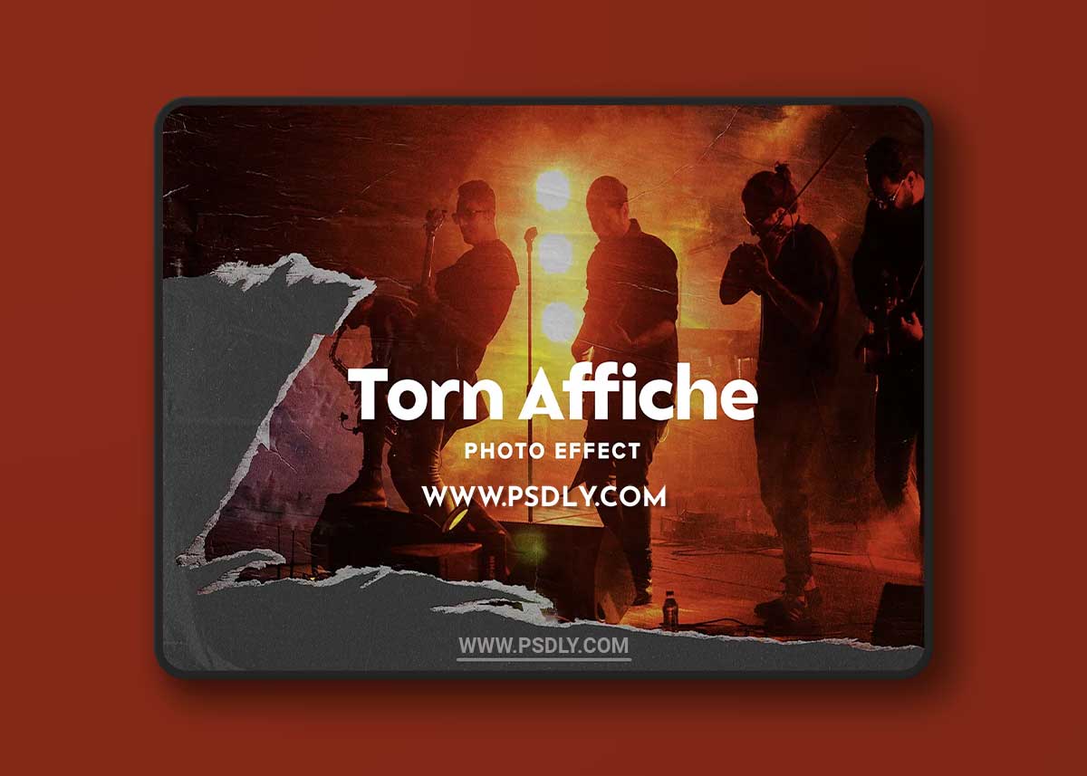 CreativeMarket - Torn Affiche Photo Effect 7415016