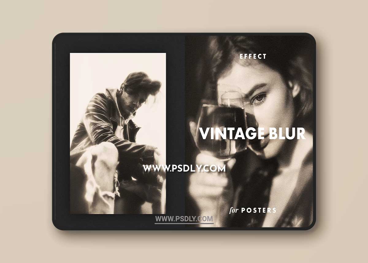 CreativeMarket - Vintage Blur Effect for Posters 7434315