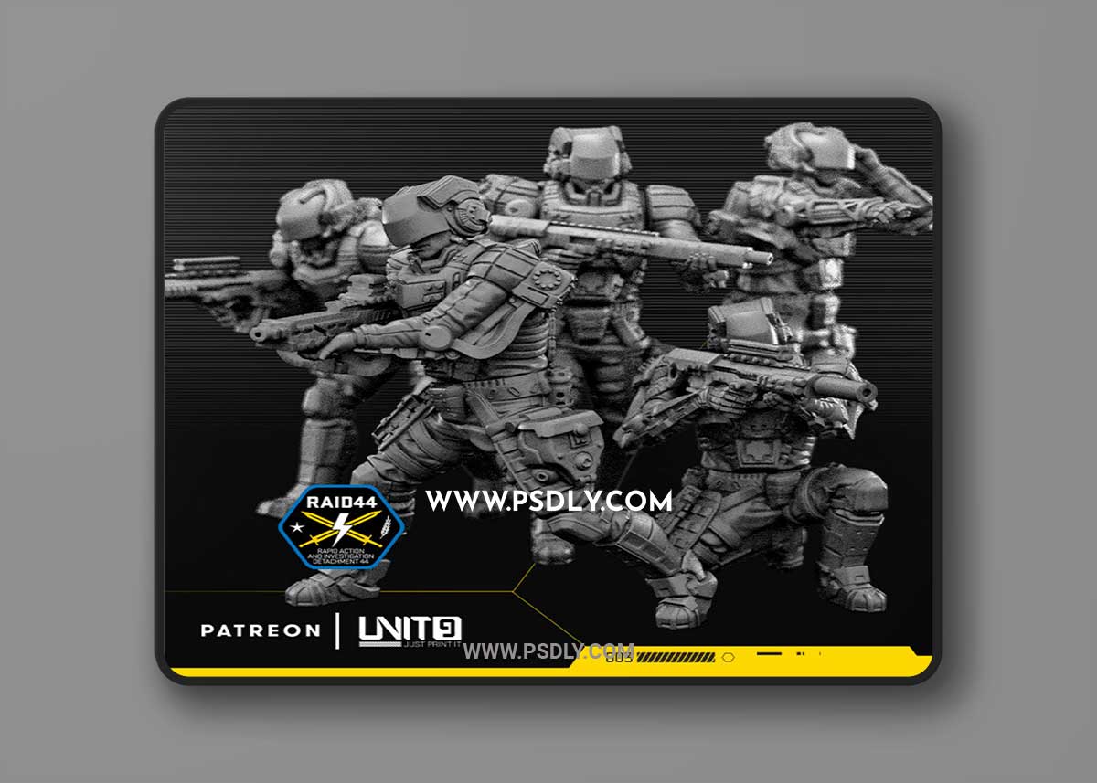 Cyberpunk police officer Johnson 3D Print