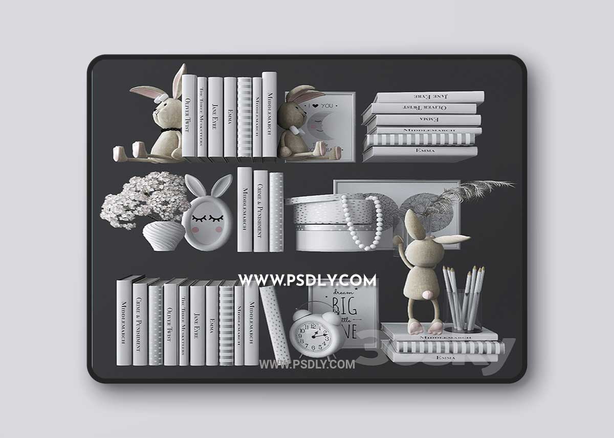 Decorative set in the nursery 4 3D Model