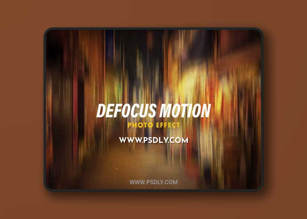 Defocus Motion Effect for Photoshop