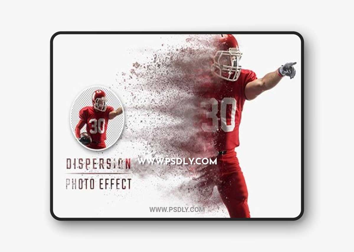 Dispersion Explosion Photo Effect Mockup 510047342