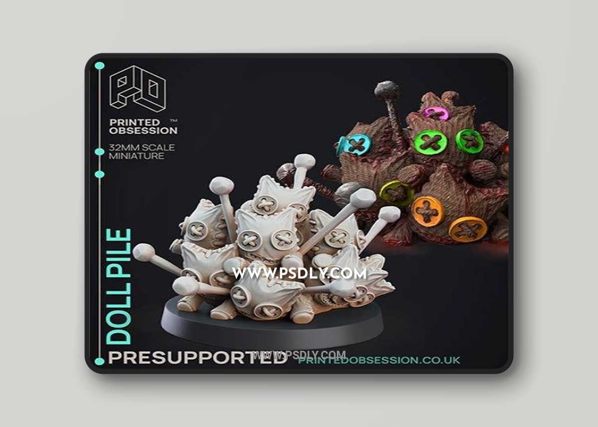 Doll Collection 3D Print 3D Model