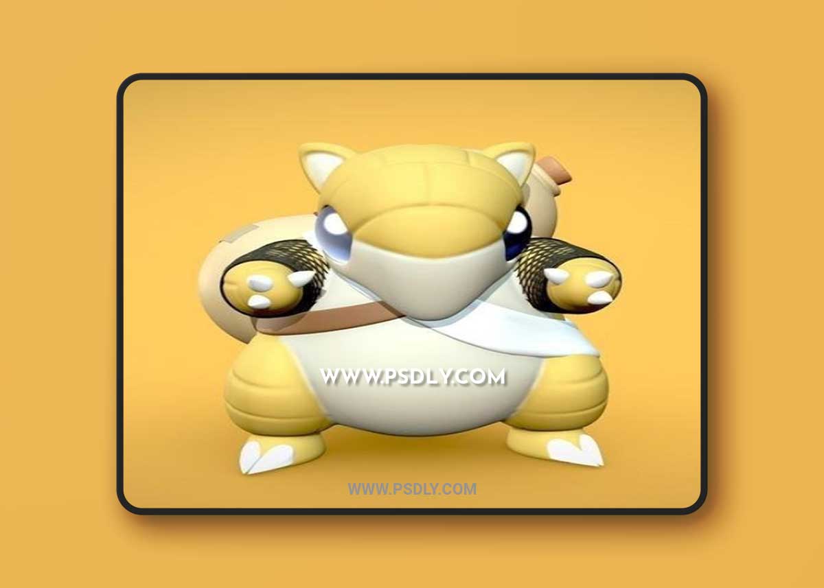 Gaffgarion and Sandshrew Gaara 3D Model