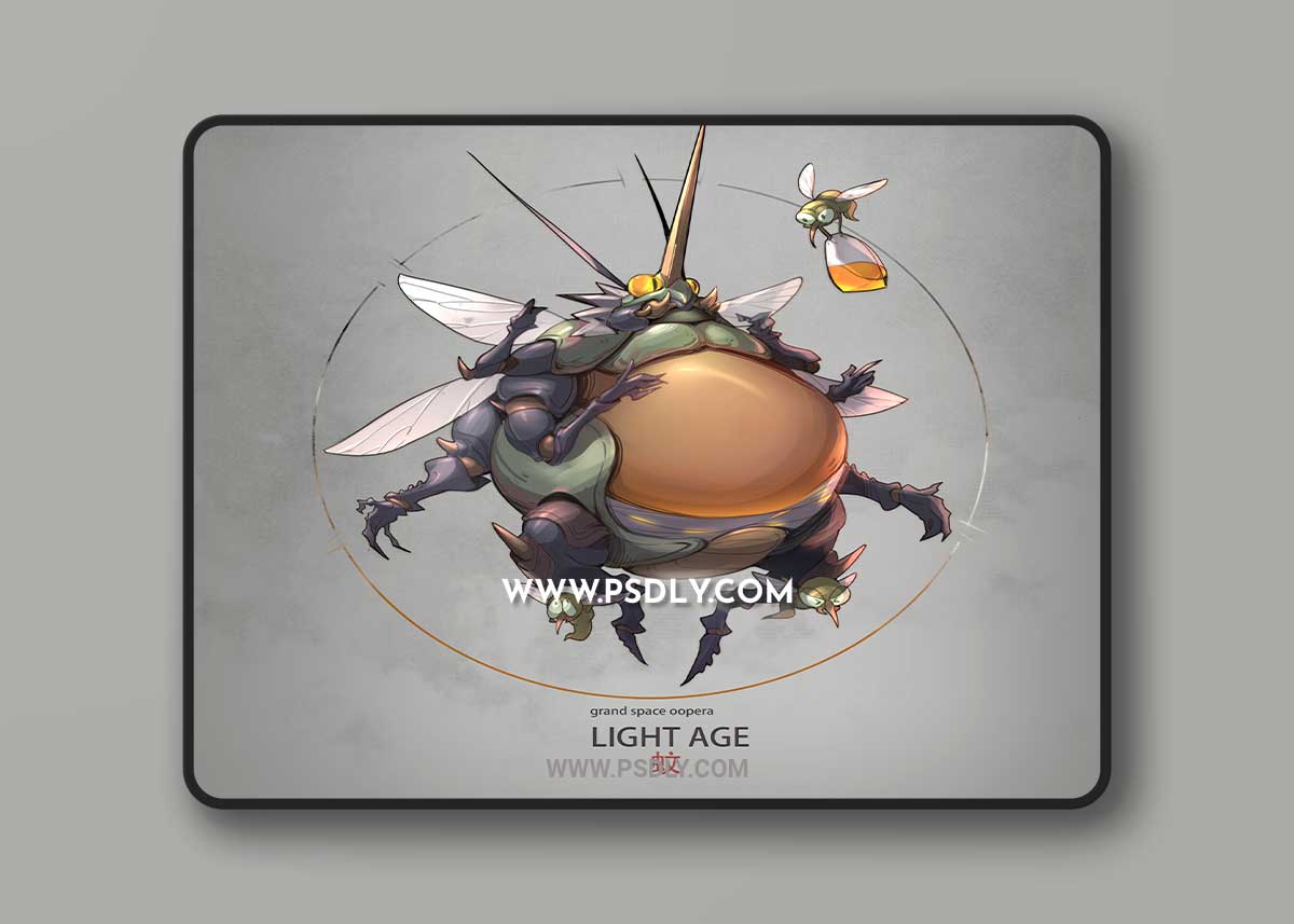 Grand Space Opera Light Age - Big Buggus and Starship Troopers - Main Bug Animation 3D