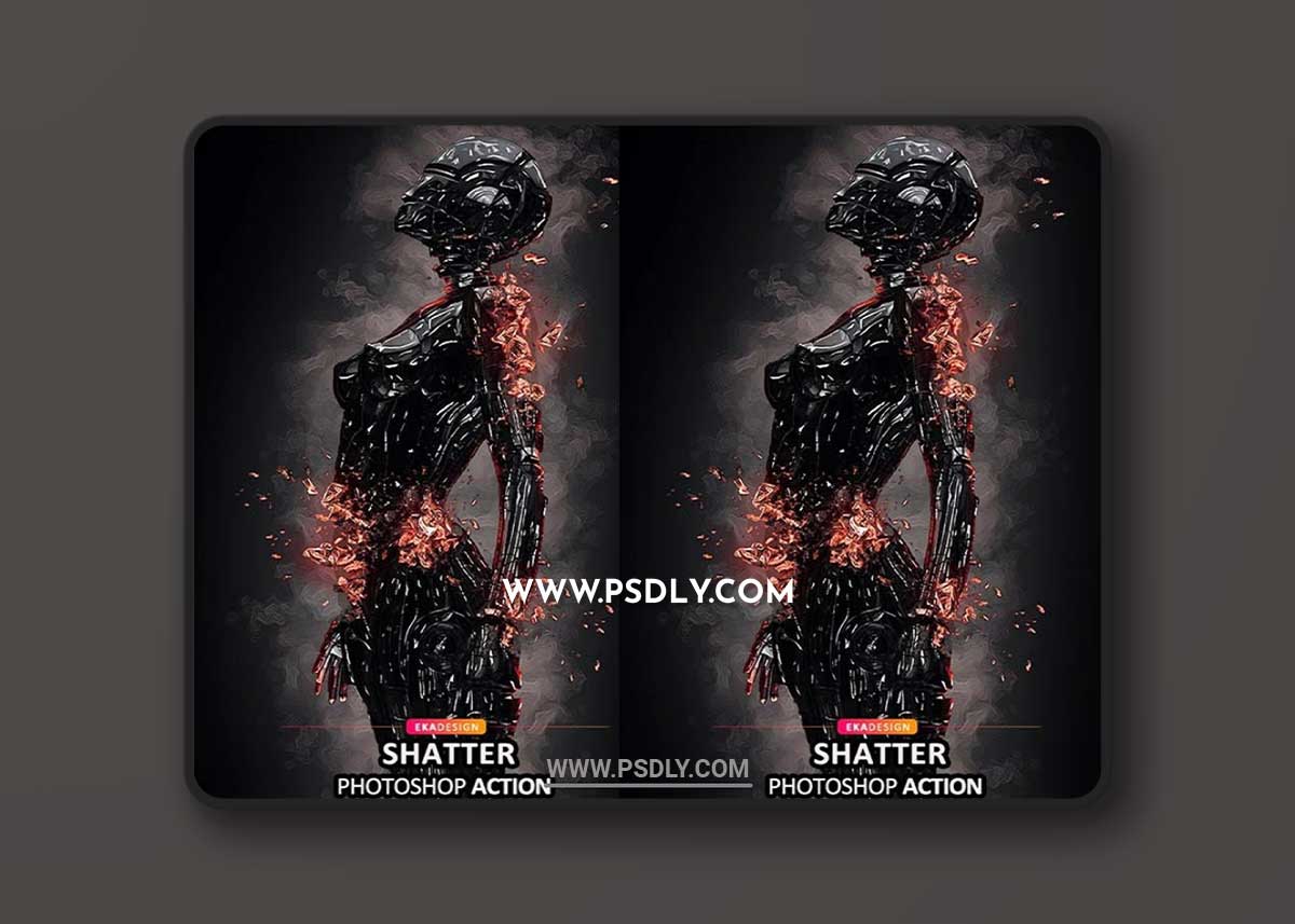 GraphicRiver - Shatter Photoshop Action 34146550