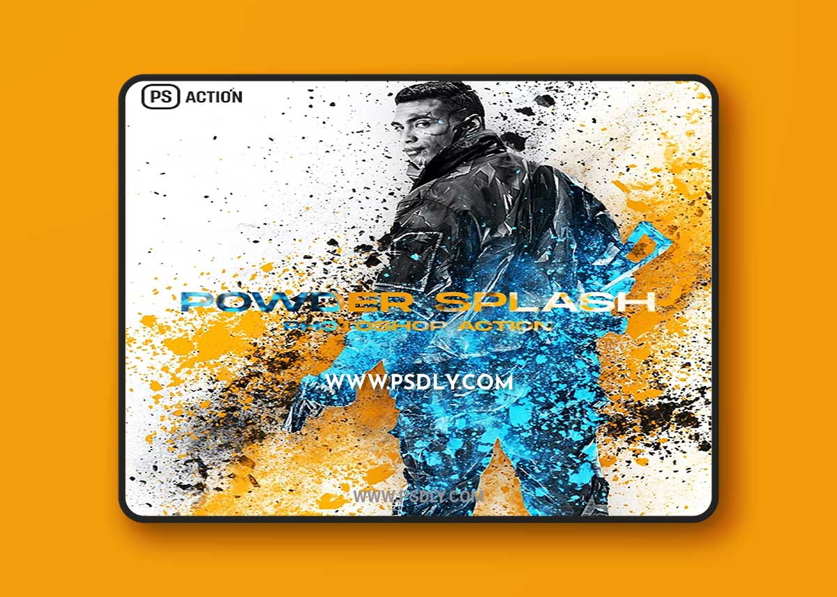 Graphicriver - Powder Splash Photoshop Action 38659154