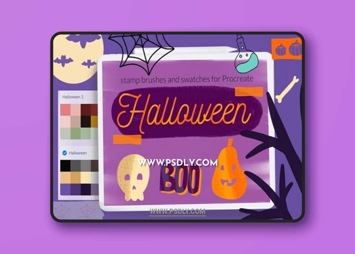 Halloween Stamps Brushes for Procreat NKNV7SY