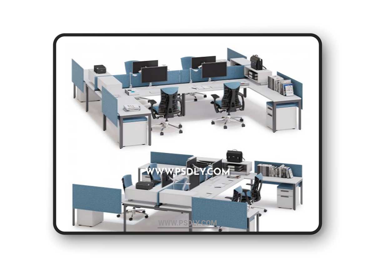 Herman Miller Layout Studio (v8) 3D Model
