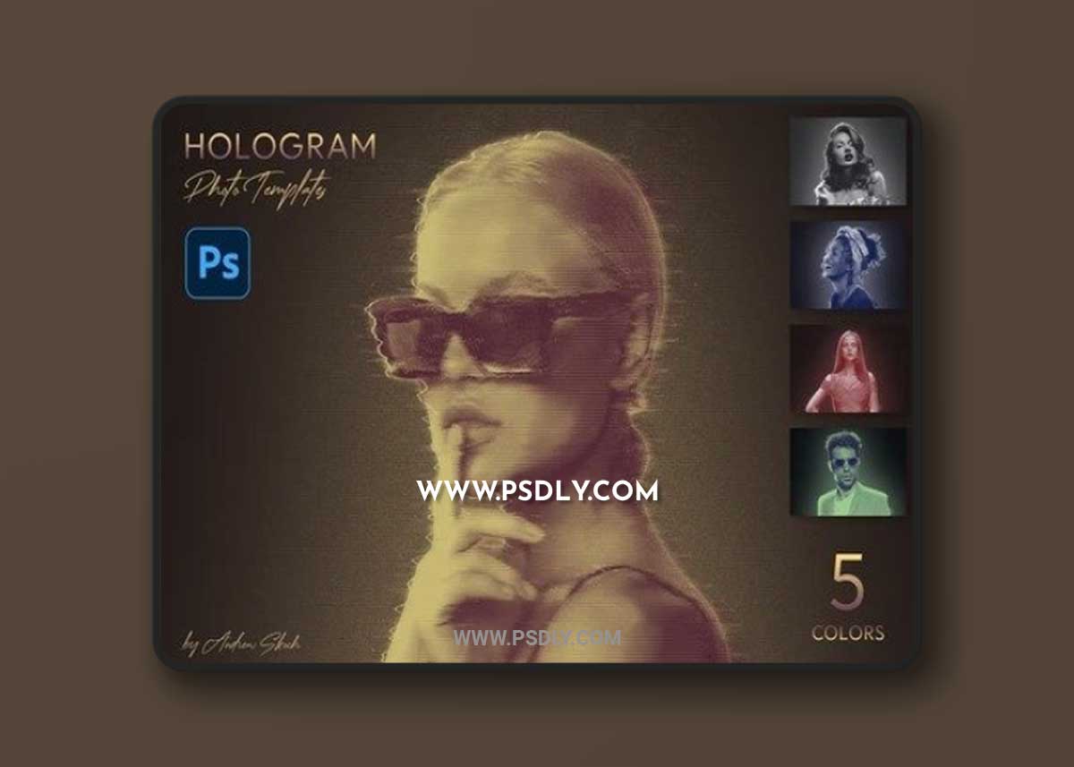 Hologram Photo Templates