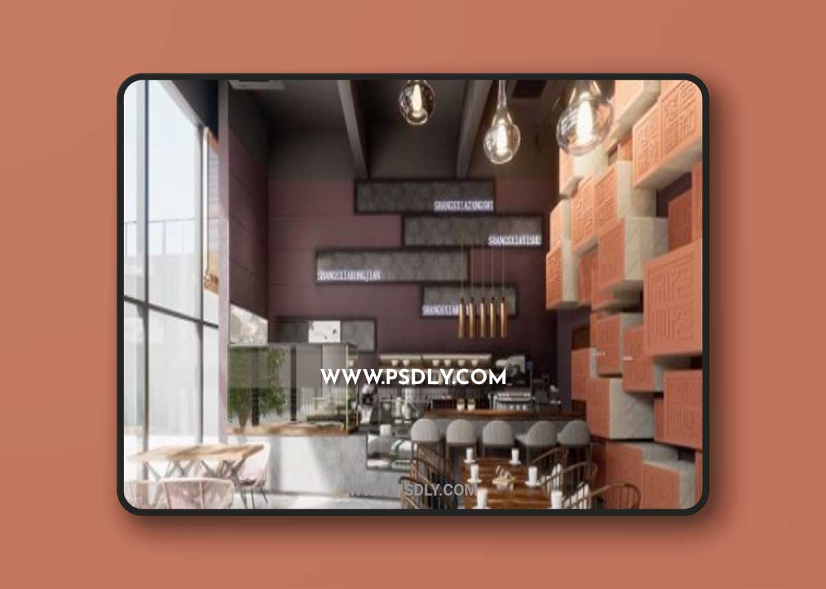 Interior Coffee Scene By Nguyen Quoc Thai 3D Model
