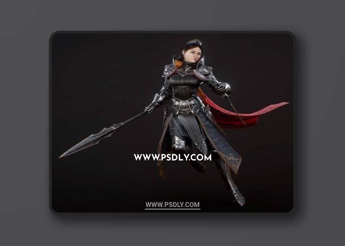 Knight Princess and Misaki The Dragon Girl 3D Model