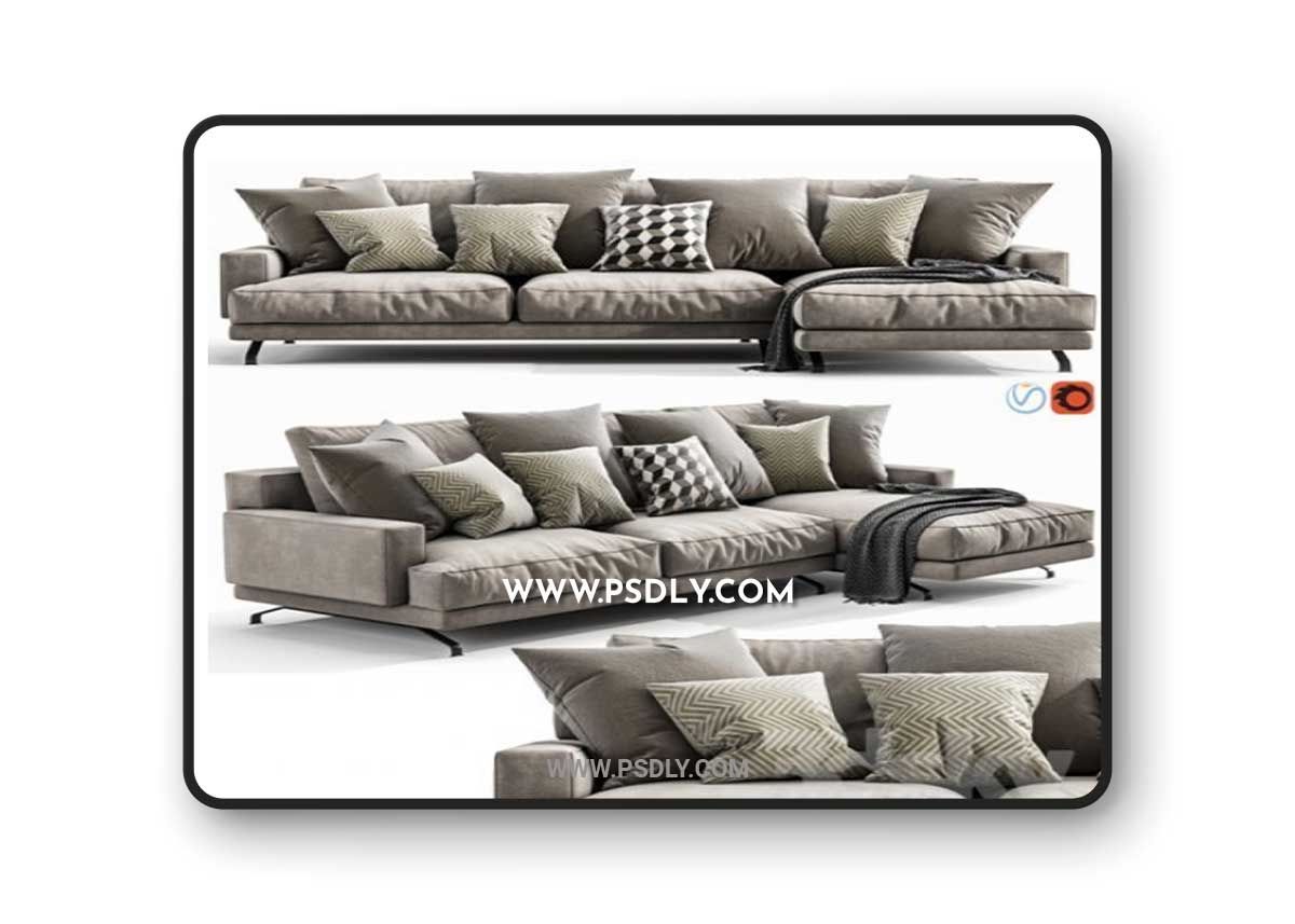 Lemamobili Mustique Chaise Lounge 3d model