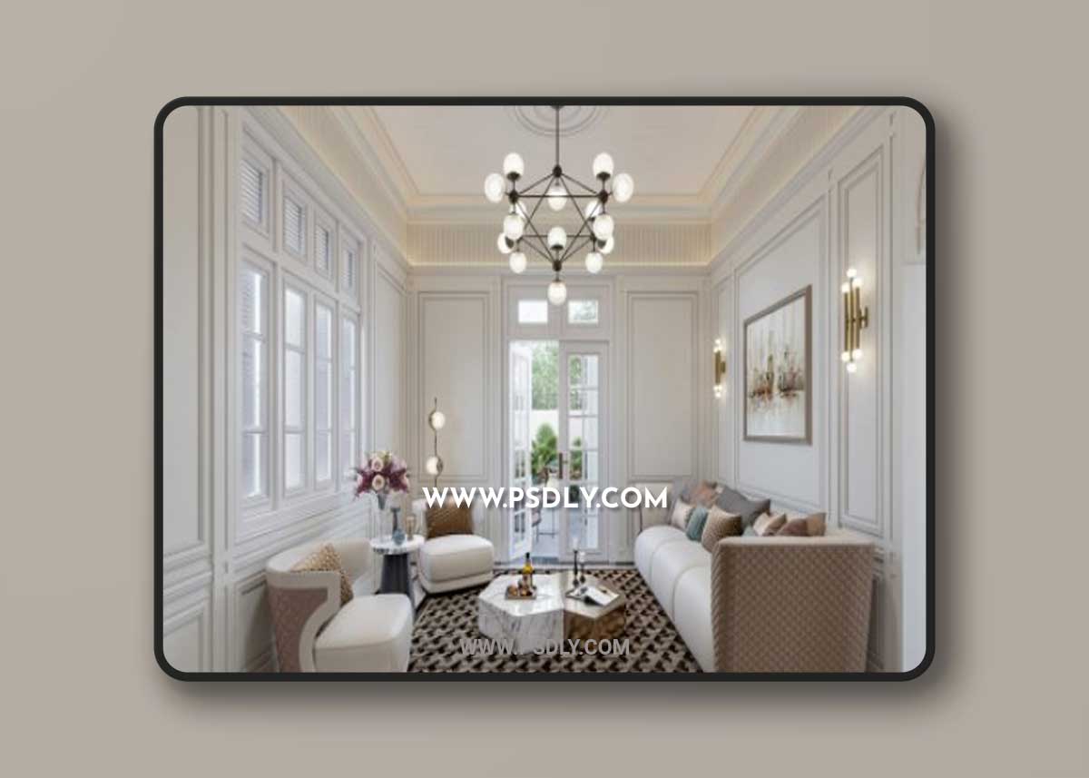 Living Room Interior By Nguyen Thuy Luong 3D Model