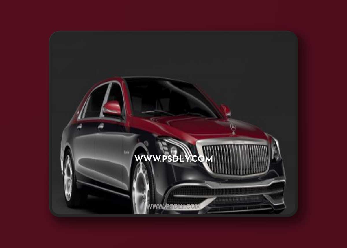 Mercedes Maybach S560 4Matic X222 2019 3D Model