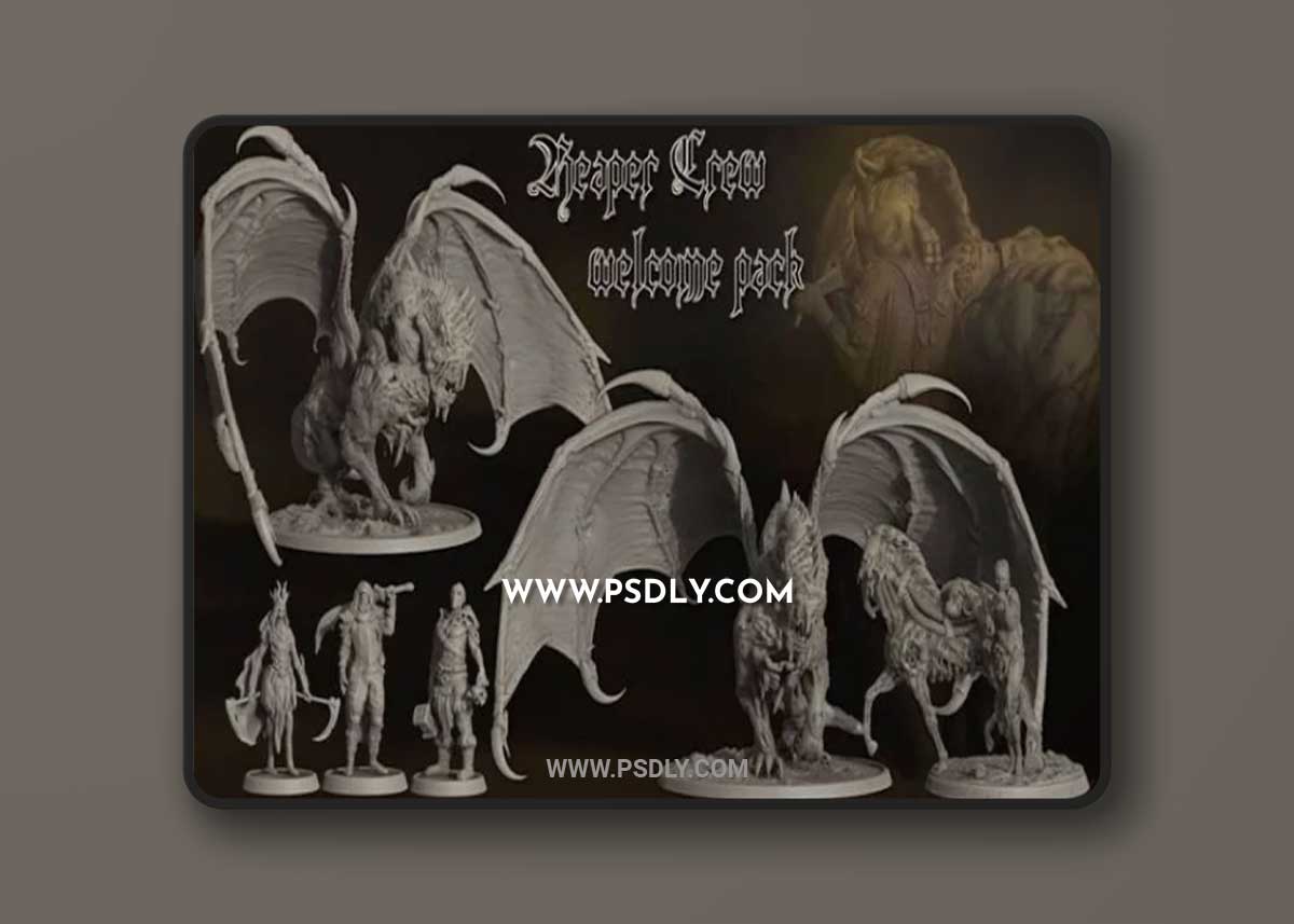 Realsteone Miniatures Welcome Pack 3D Model