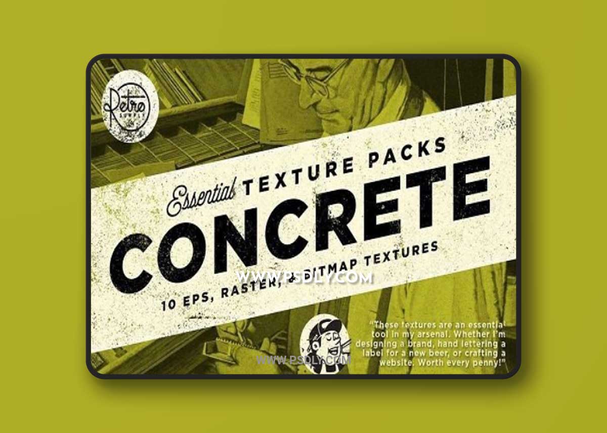 Retrosupply - Concrete Textures Pack for Photoshop