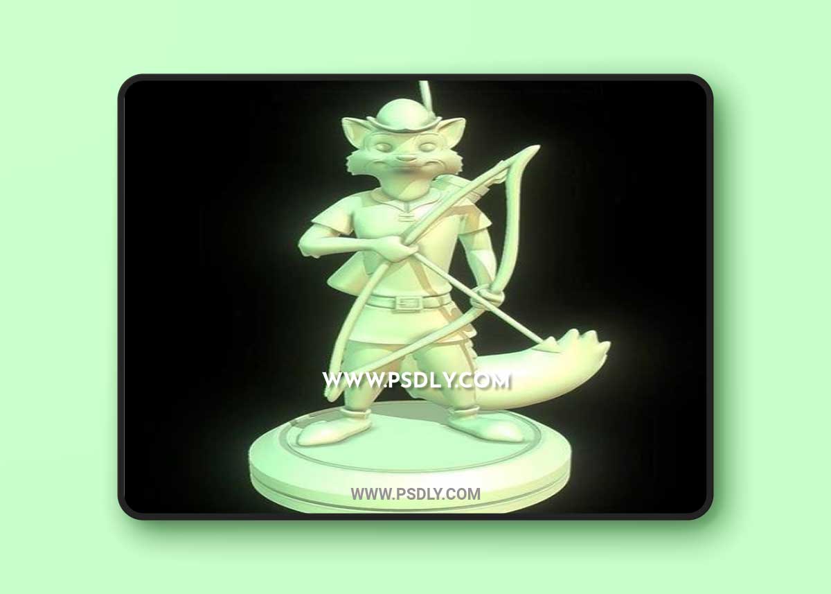 Robin Hood Robin Hood 1973 and Sandy Cheeks SpongeBob Square Pants 3D